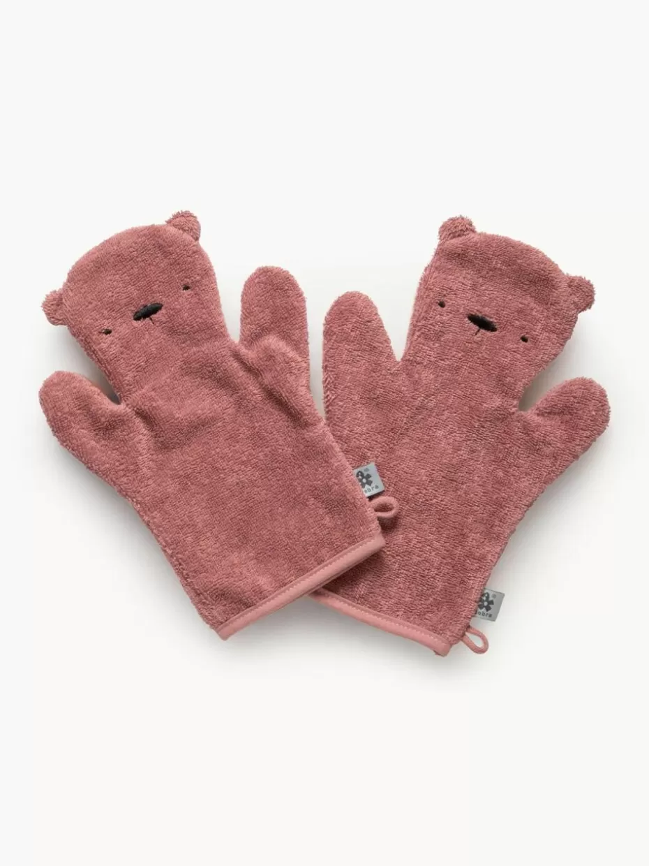 Badtextilien-Sebra Frottee-Waschhandschuhe Terry, 2 Stück