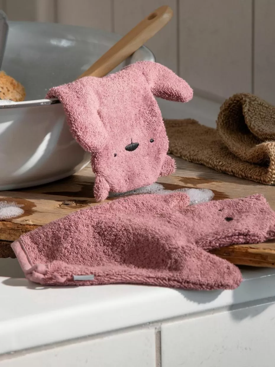 Badtextilien-Sebra Frottee-Waschhandschuhe Terry, 2 Stück
