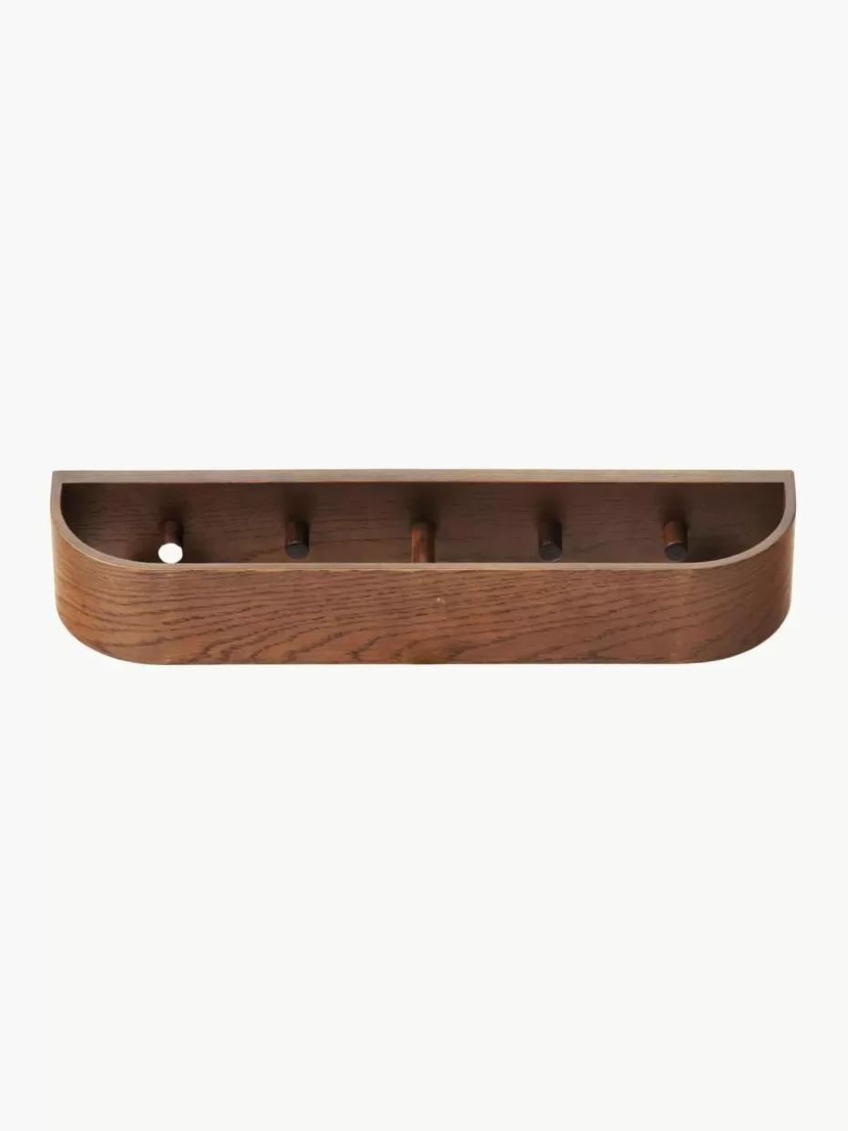 Garderoben-Audo Copenhagen Garderobenleiste Epoch aus Eichenholz Dunkles Holz