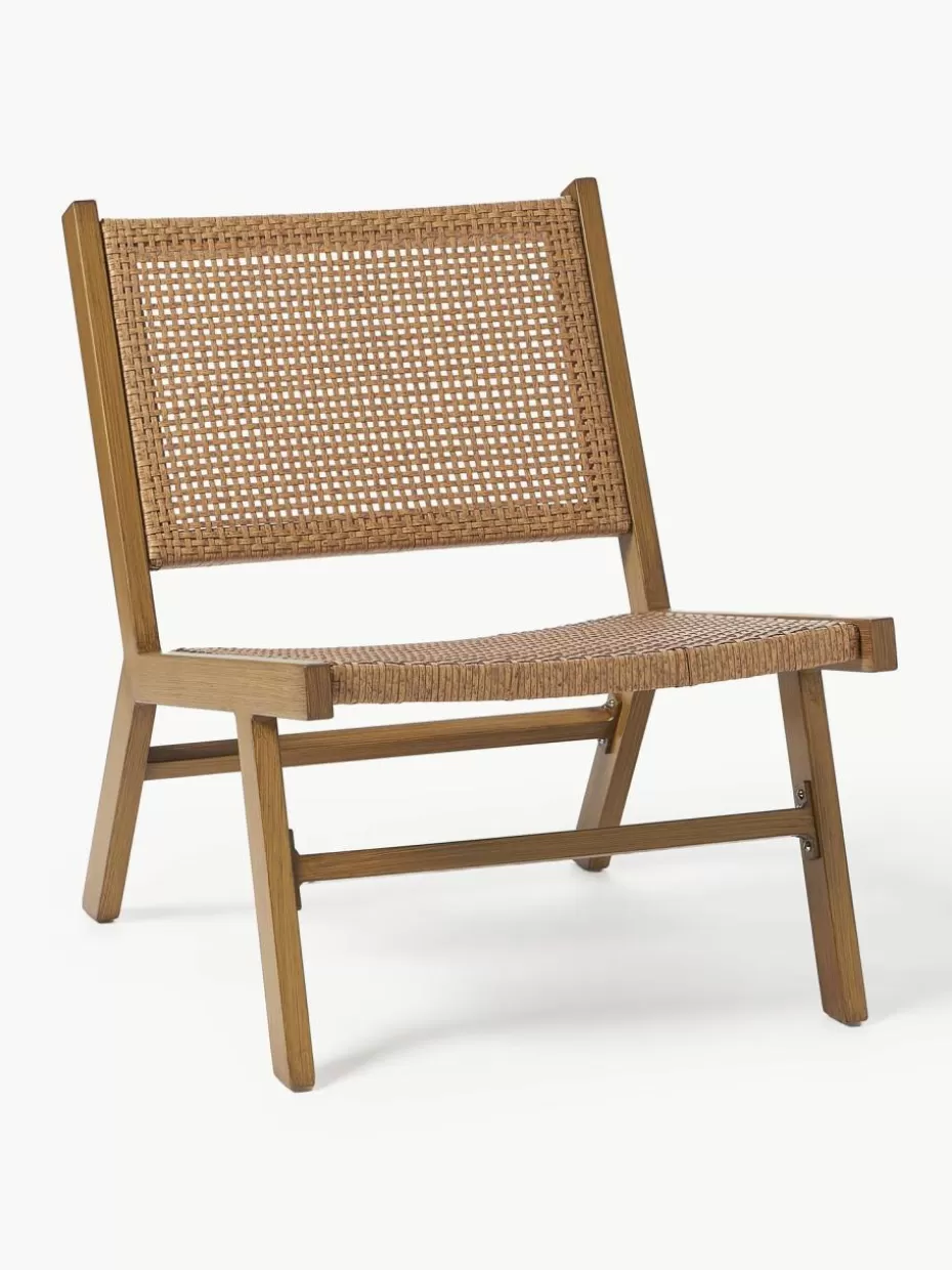 Sessel-Westwing Collection Garten-Loungesessel Palina in Holzoptik