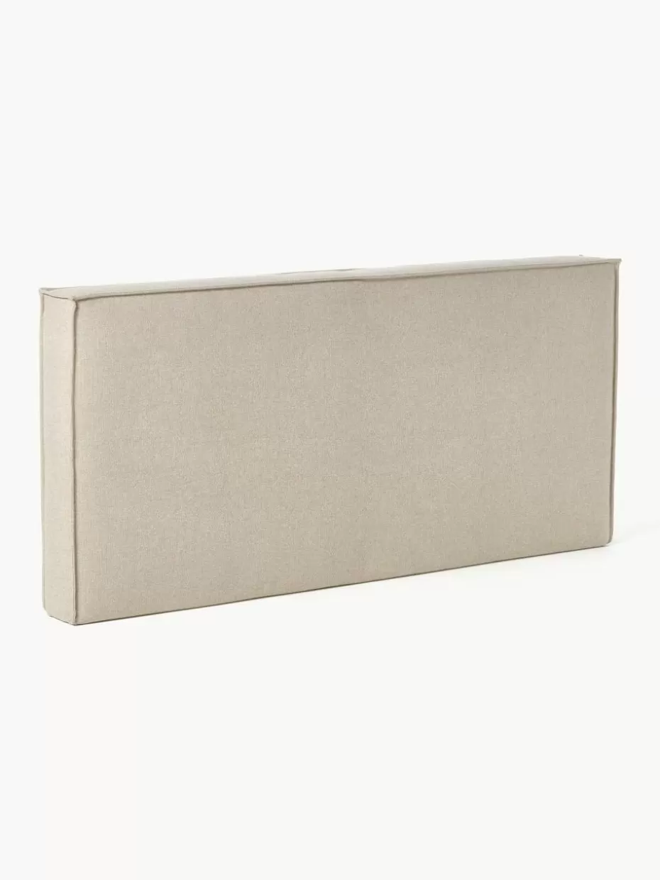 Betten-Westwing Collection Gepolstertes Kopfteil Kamila, zur Wandmontage Hellbeige