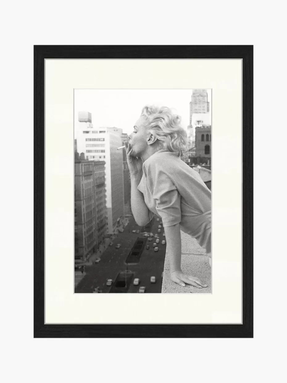 Bilder-Any Image Gerahmter Digitaldruck Marilyn At The Ambassador Hotel New York