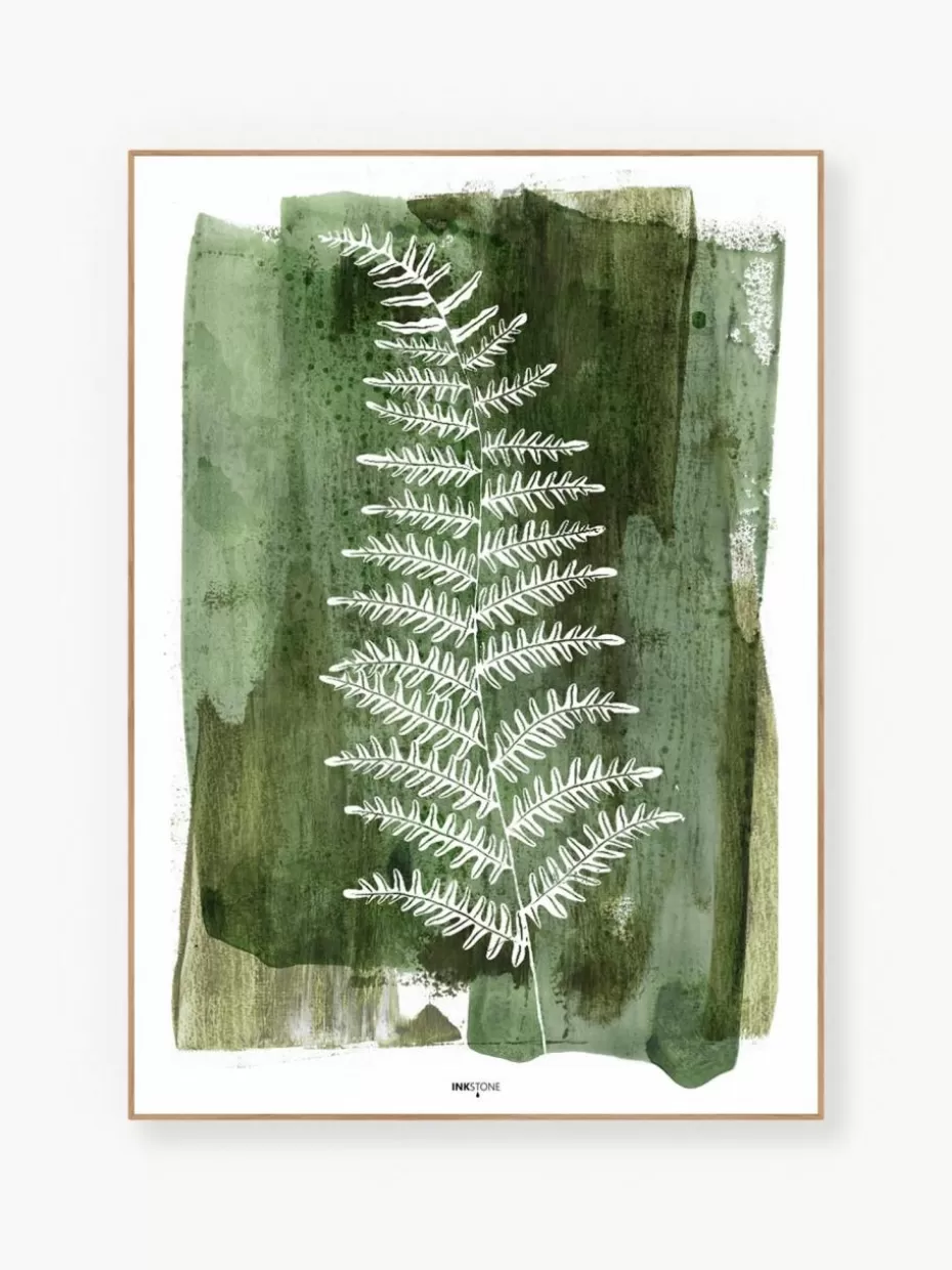 Bilder-Malerifabrikken Gerahmter Digitaldruck White Fern