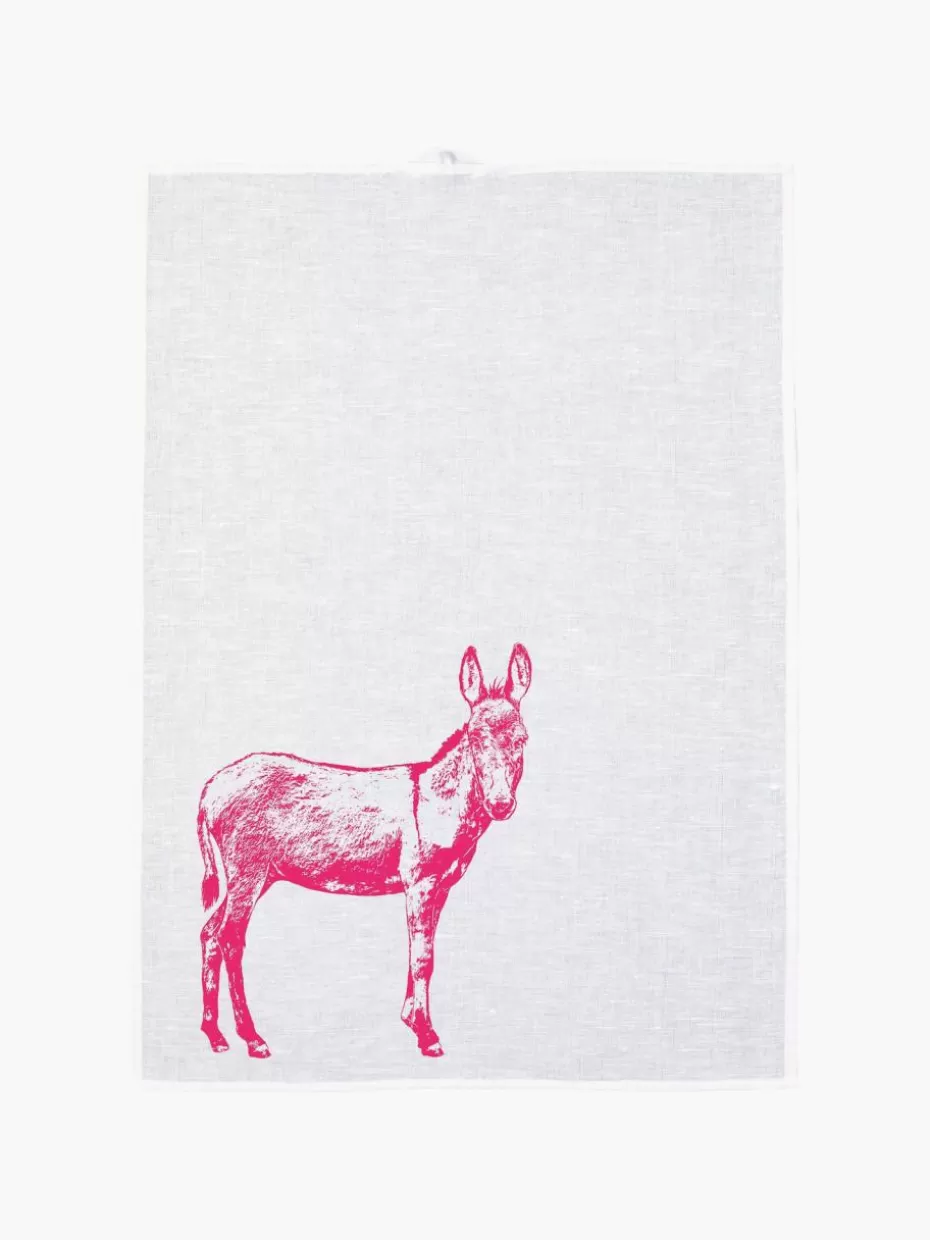 Küchentextilien | Küchentextilien-Frohstoff Geschirrtuch Donkey, handbedruckt