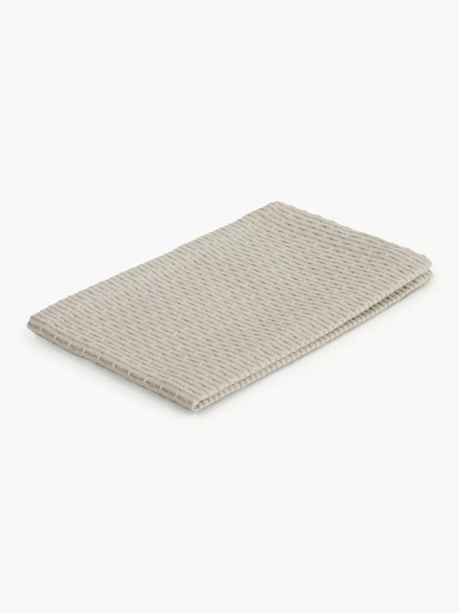 Küchentextilien | Küchentextilien-The Organic Company Geschirrtuch Joseph aus Bio-Baumwolle Hellbeige, Mintgrün