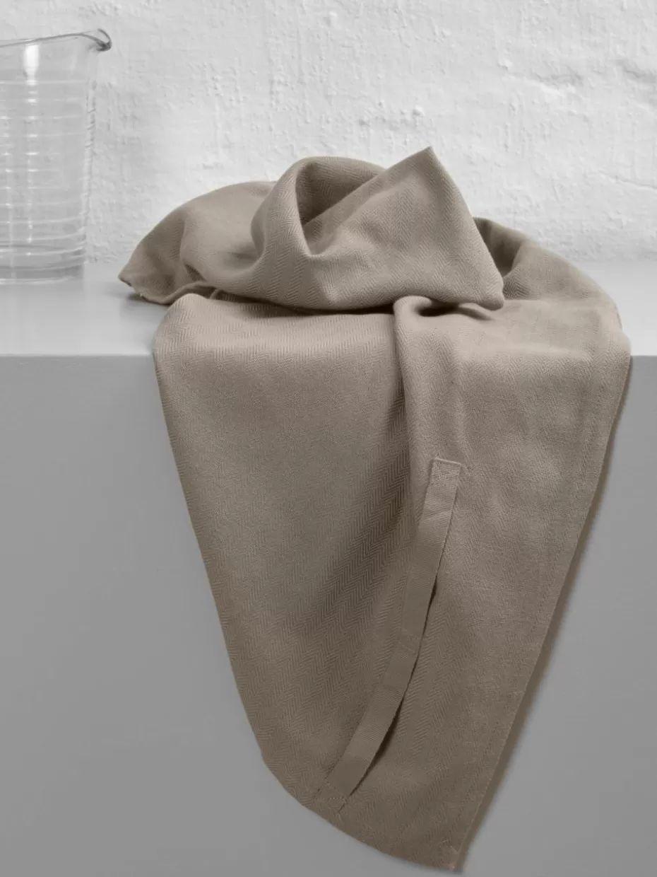 Küchentextilien | Küchentextilien-The Organic Company Geschirrtuch Tangled aus Bio-Baumwolle Taupe