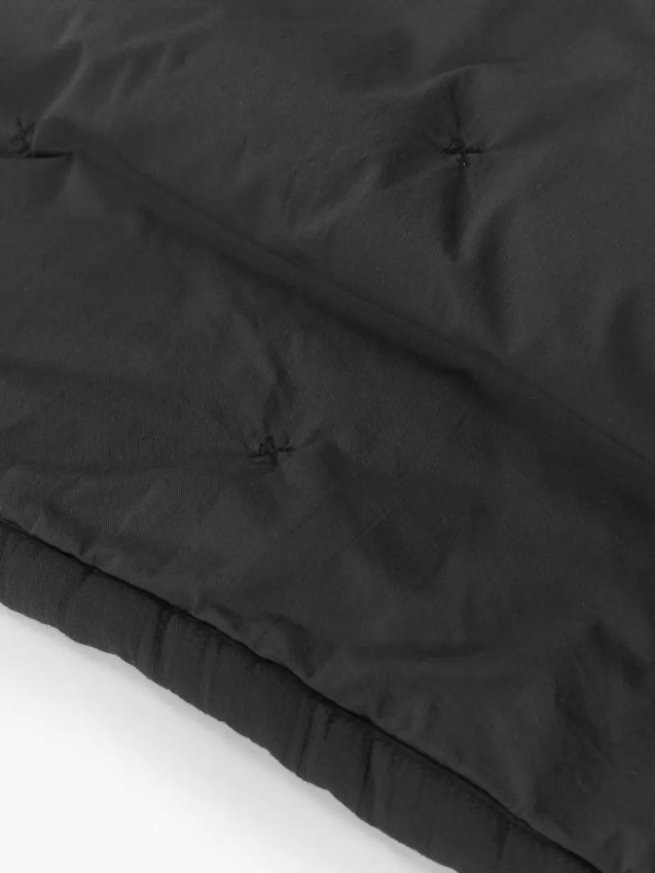 Tagesdecken & Bettüberwürfe-Westwing Collection Gesteppte Tagesdecke Lenore aus Baumwolle Anthrazit