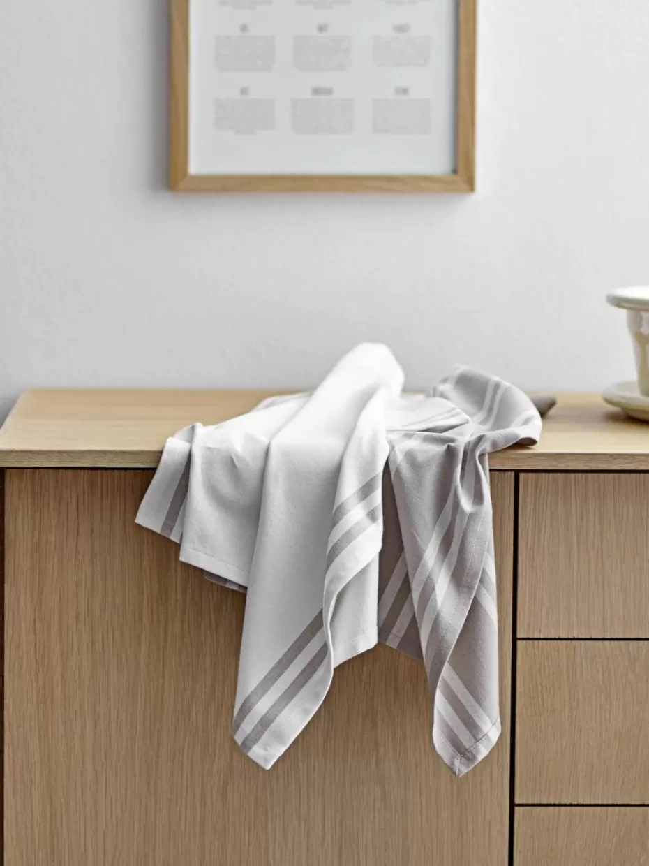Küchentextilien | Küchentextilien-Södahl Gestreifte Baumwoll-Geschirrtücher Soft Tools, 2er-Set