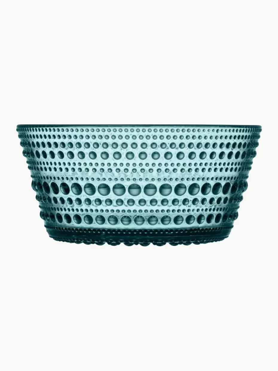 Schalen & Bowls-iittala Glas-Dipschälchen Kastehelmi Türkis, transparent