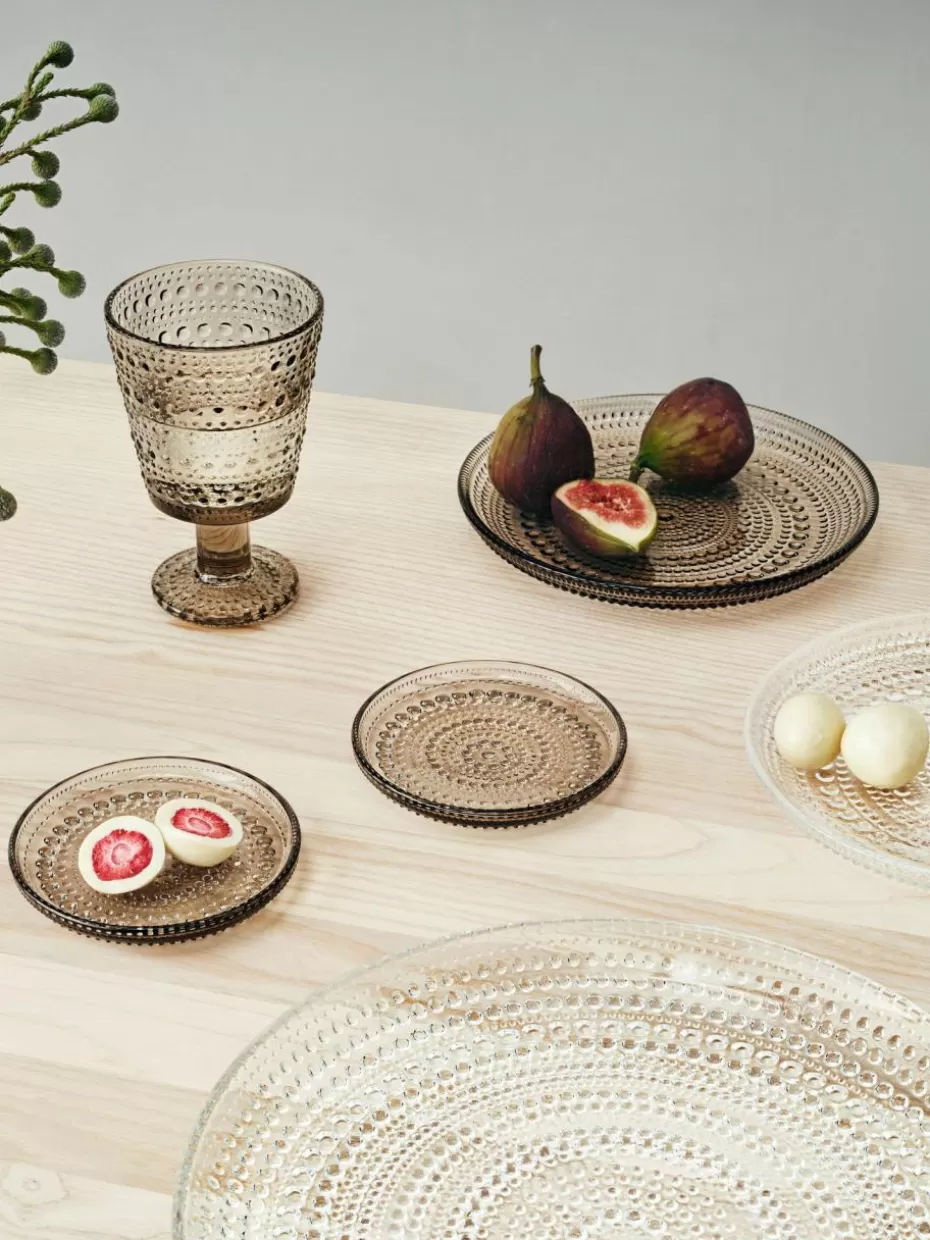 Teller-iittala Glas-Kuchenteller Kastehelmi Transparent