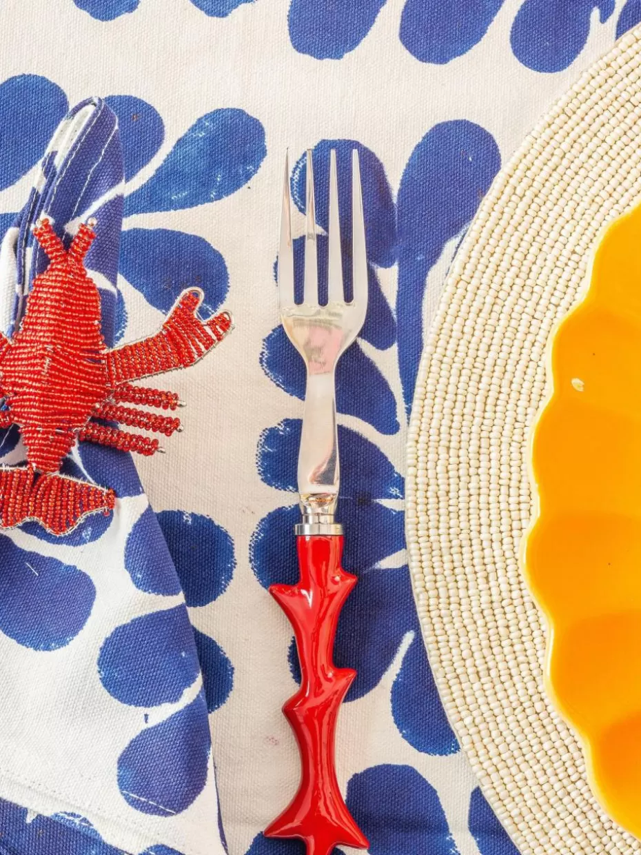Servietten & Ringe-Les Ottomans Glasperlen-Serviettenringe Lobster, 2 Stück