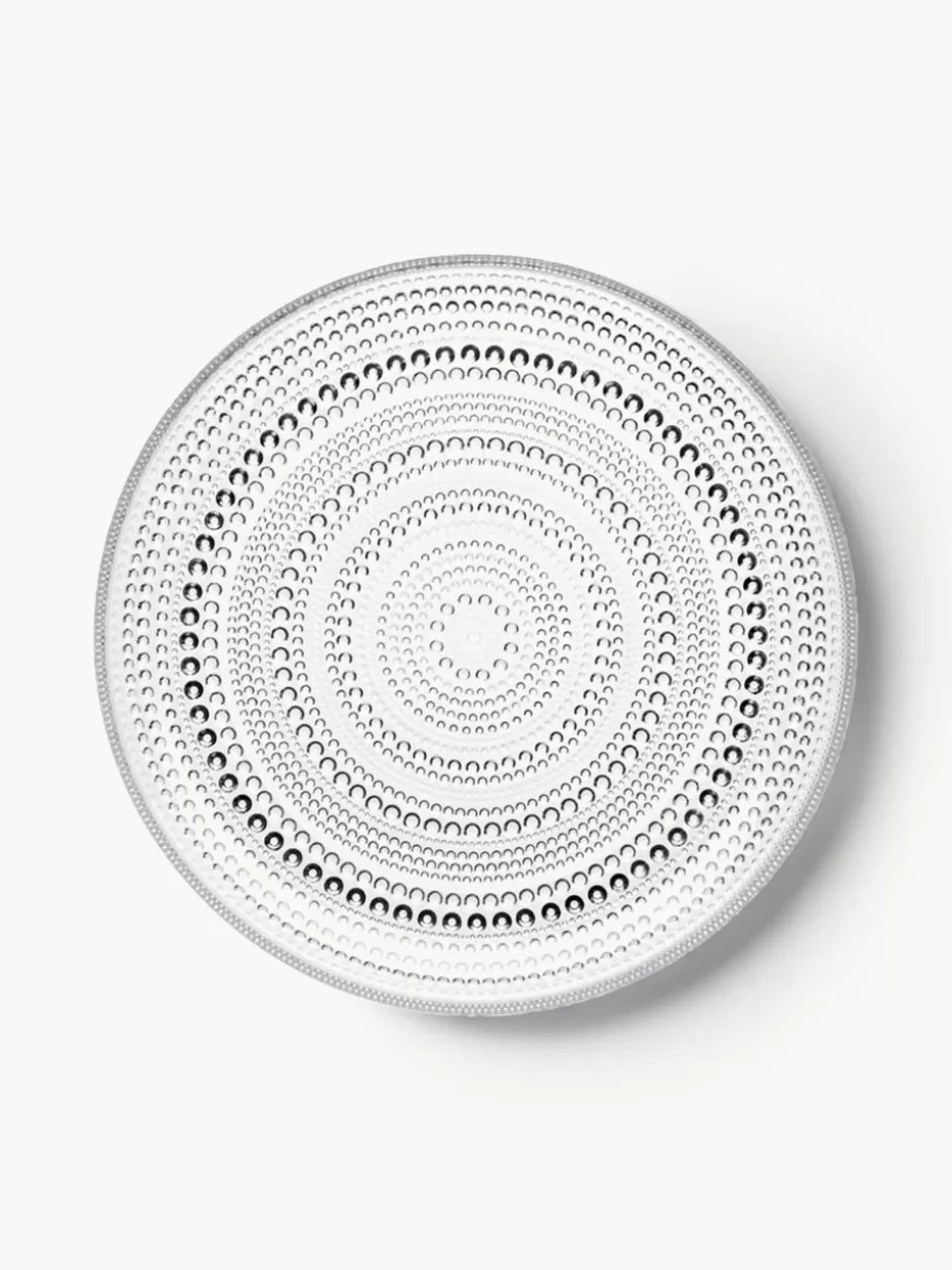 Teller-iittala Glas-Speiseteller Kastehelmi Transparent