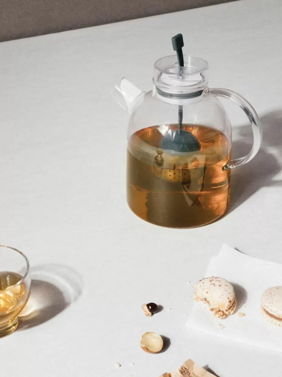 Kannen & Karaffen-Audo Copenhagen Glas-Teekanne Kettle mit Teesieb, 1.5 L