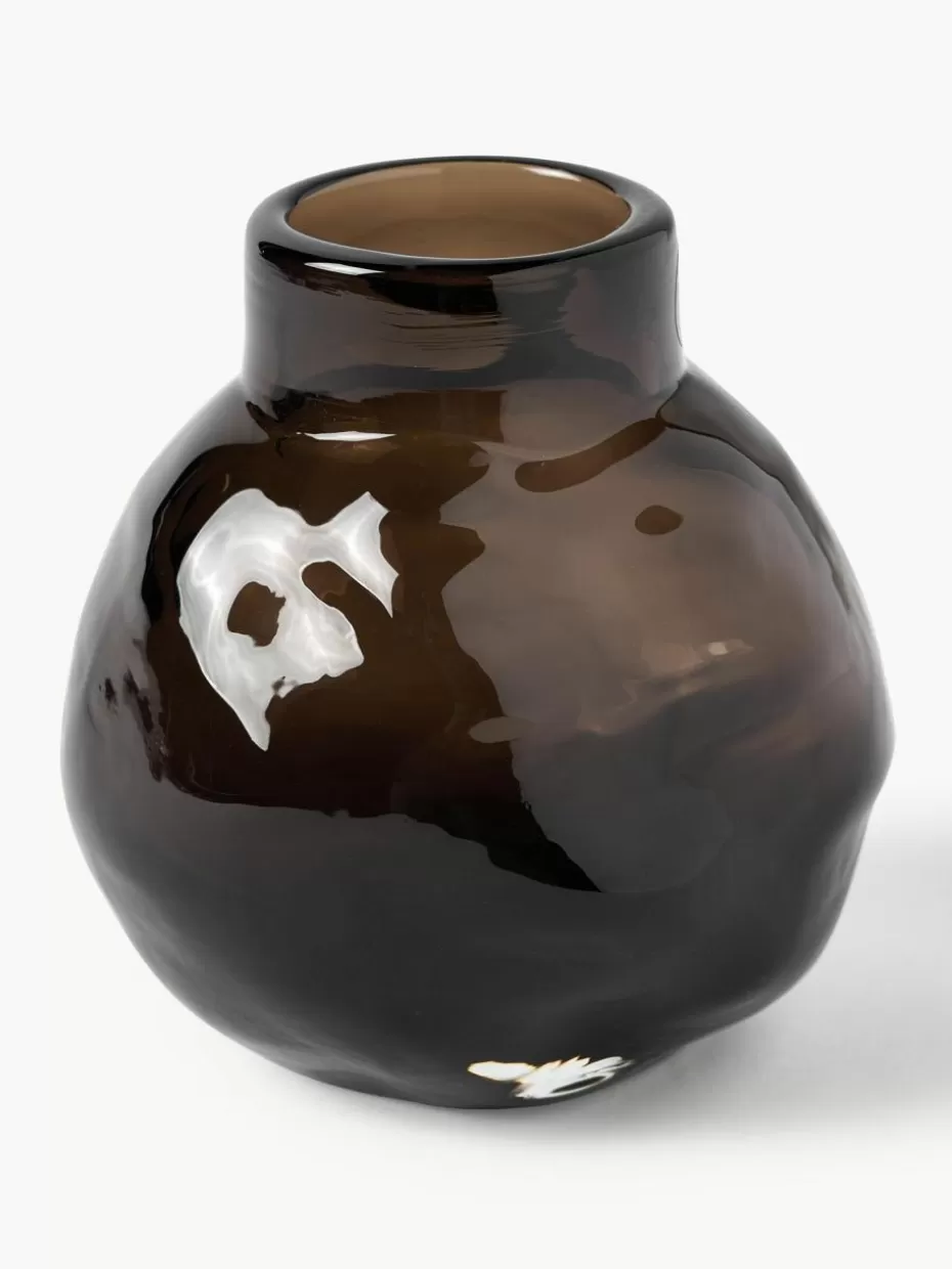 Vasen-DBKD Glas-Vase Bunch, H 12 cm Greige, semi-transparent
