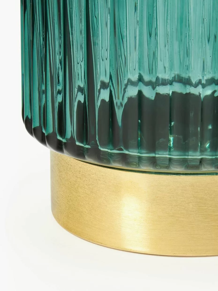 Vasen-Westwing Collection Glas-Vase Lene mit Metallsockel, H 20 cm