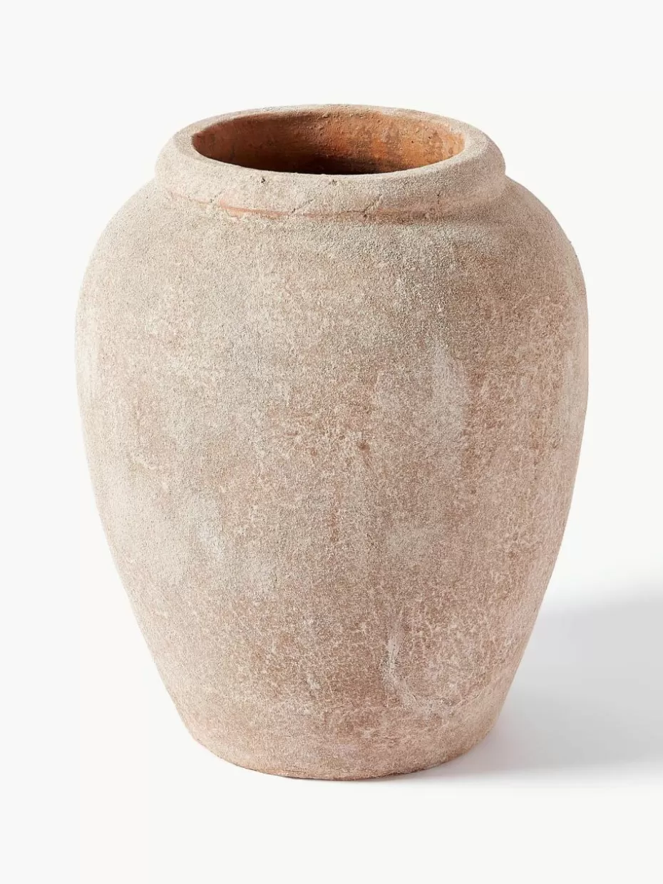 Vasen-Westwing Collection Große Bodenvase Leana mit Sand-Finish, H 50 cm