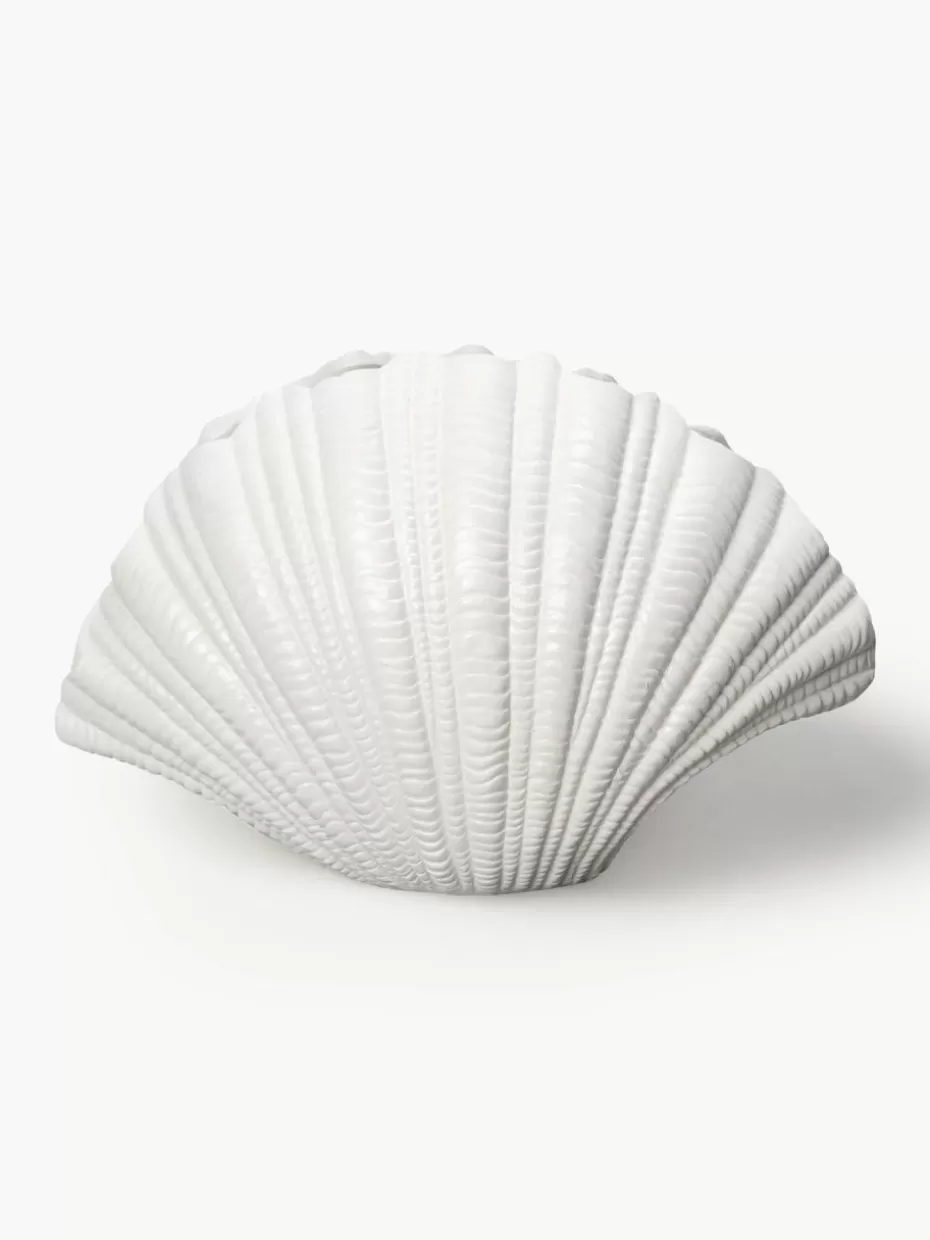 Vasen-ByOn Große Design-Vase Shell in Muschel-Form, H 21 cm