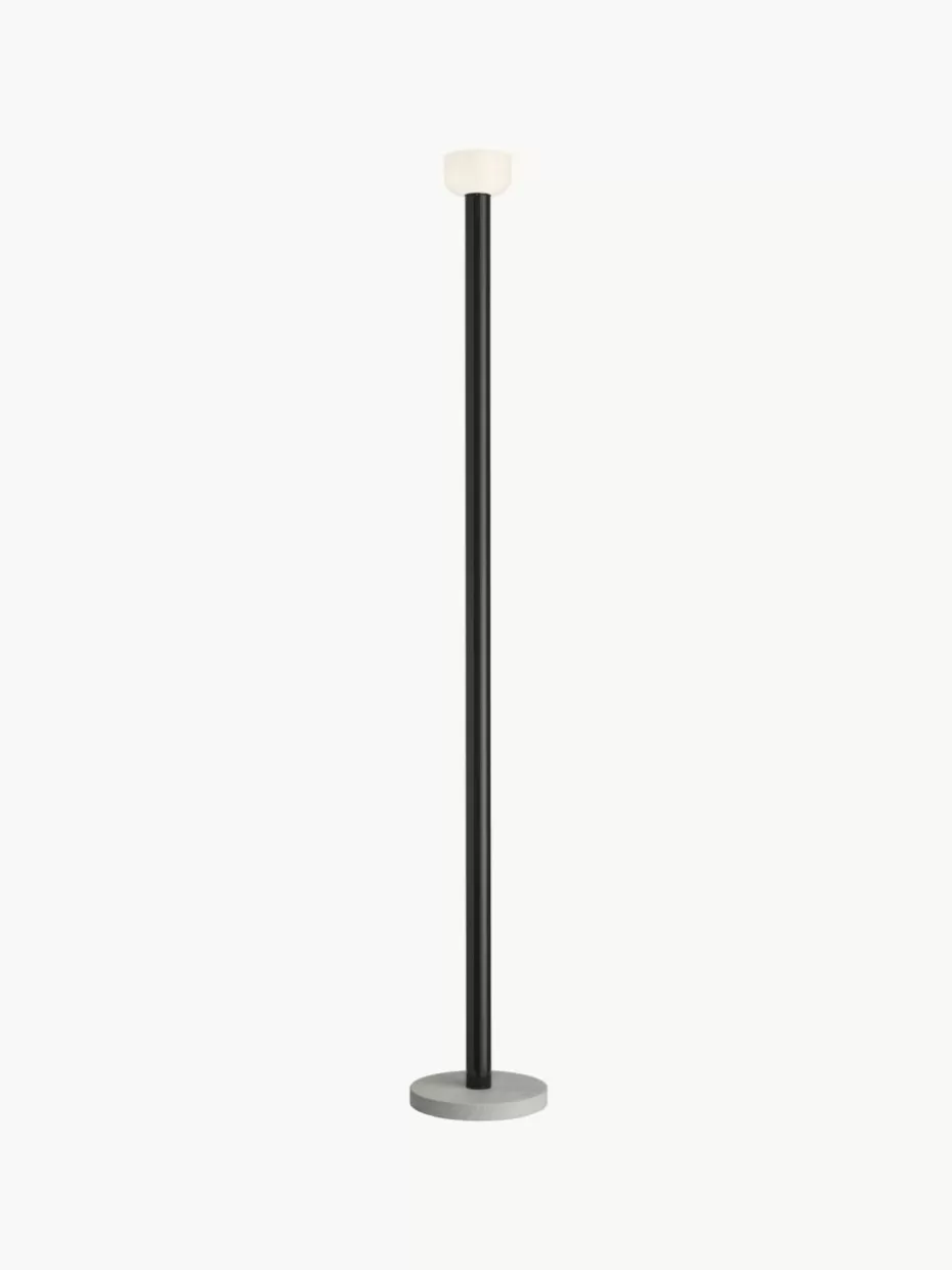 Led-Stehleuchten-Flos Große dimmbare LED-Stehlampe Bellhop Schwarz