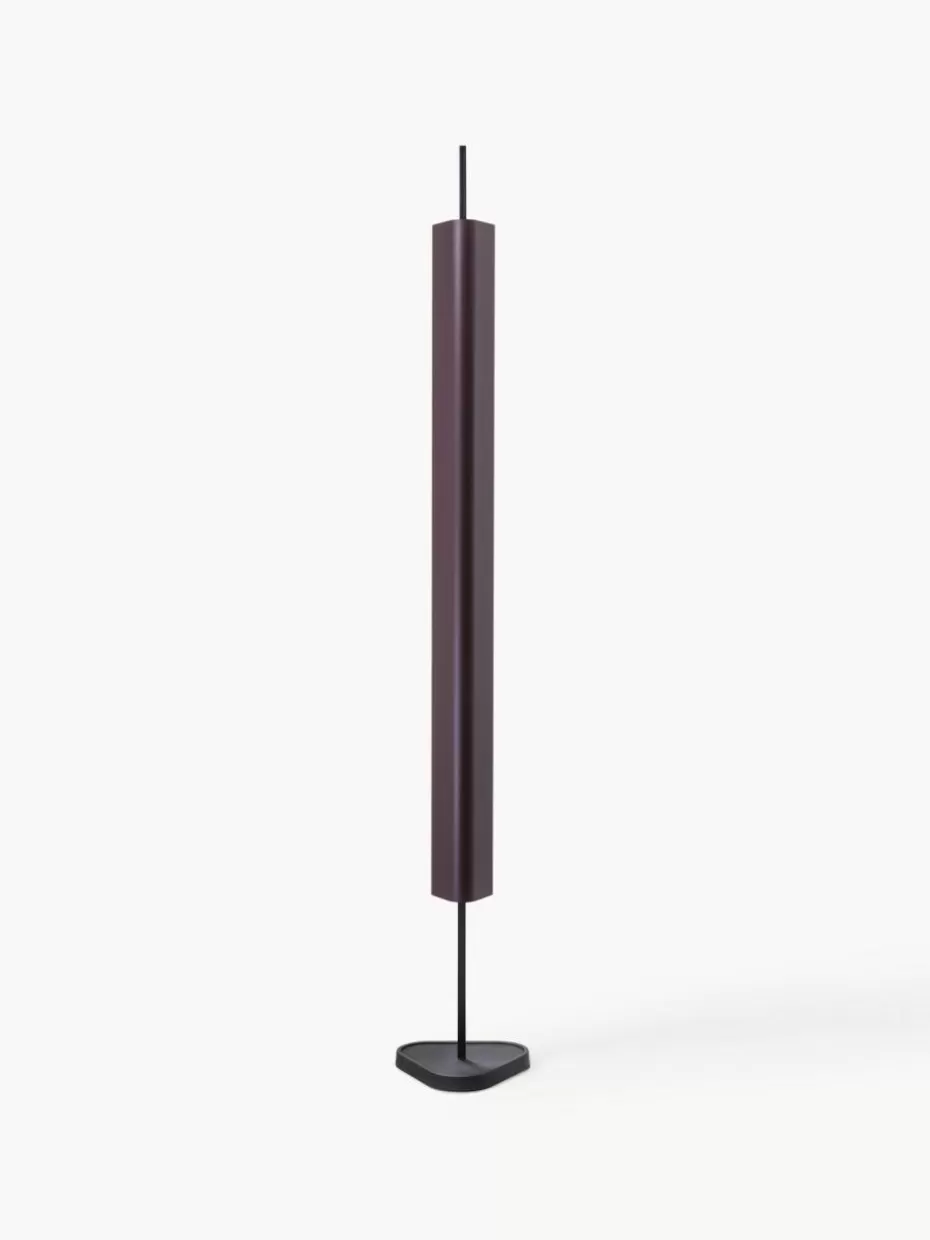 Led-Stehleuchten-Flos Große dimmbare LED-Stehlampe Emi Weinrot, Schwarz