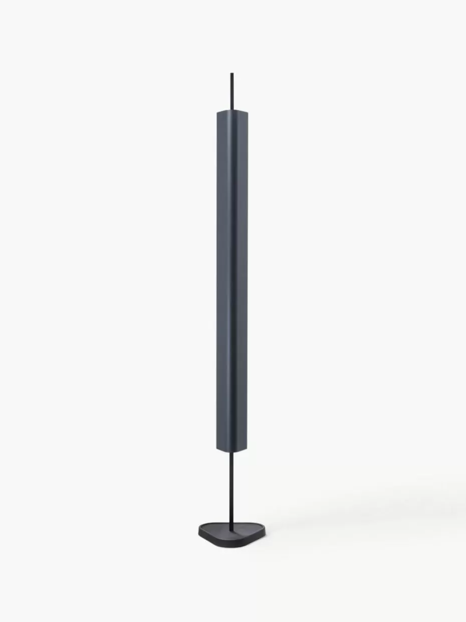 Led-Stehleuchten-Flos Große dimmbare LED-Stehlampe Emi Graublau, Schwarz