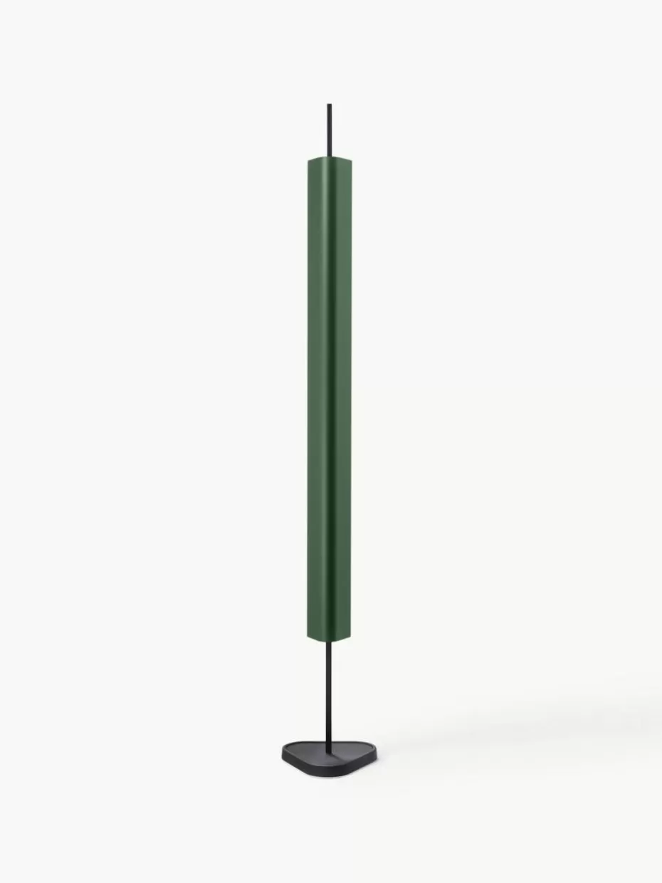 Led-Stehleuchten-Flos Große dimmbare LED-Stehlampe Emi Dunkelgrün, Schwarz