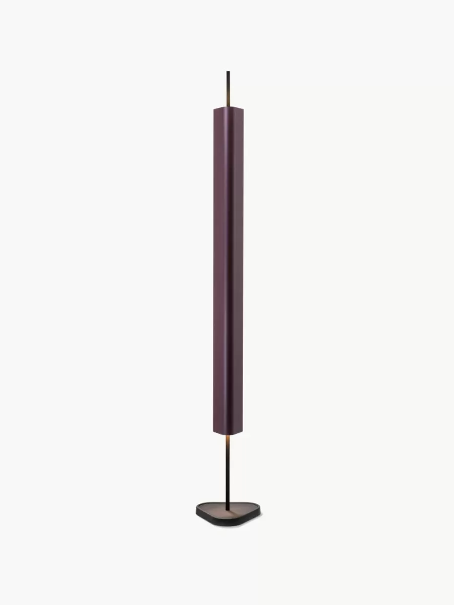 Led-Stehleuchten-Flos Große dimmbare LED-Stehlampe Emi Weinrot, Schwarz