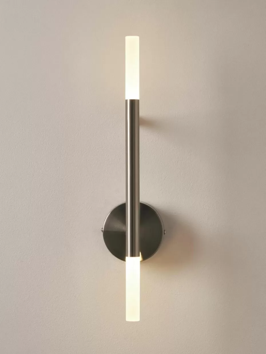 Up- & Downlights-Westwing Collection Große LED-Wandleuchte Gratia Silberfarben, Weiß