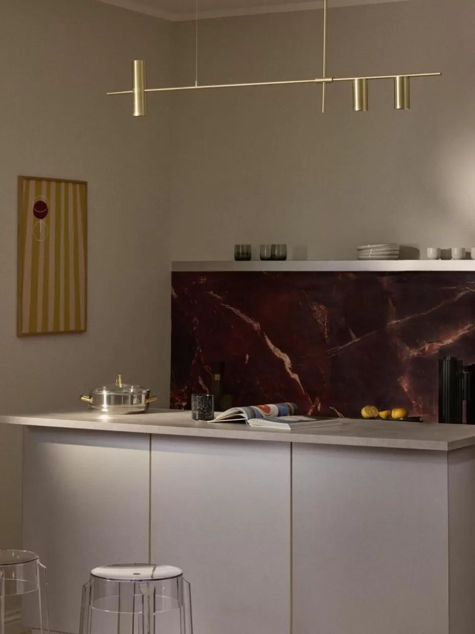 Pendelleuchten-Westwing Collection Große Pendelleuchte Cassandra Goldfarben