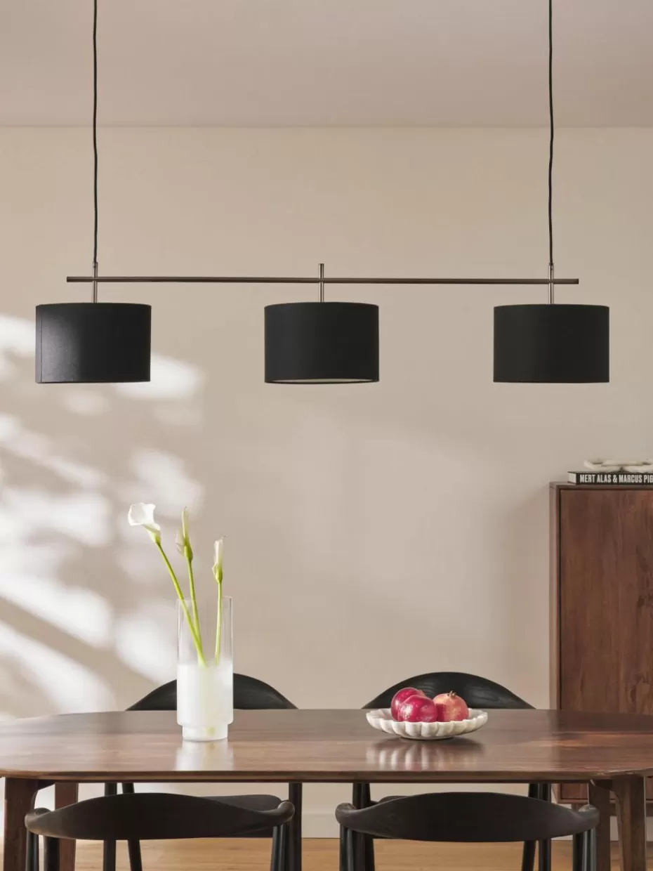 Pendelleuchten-Westwing Collection Große Pendelleuchte Liara Schwarz