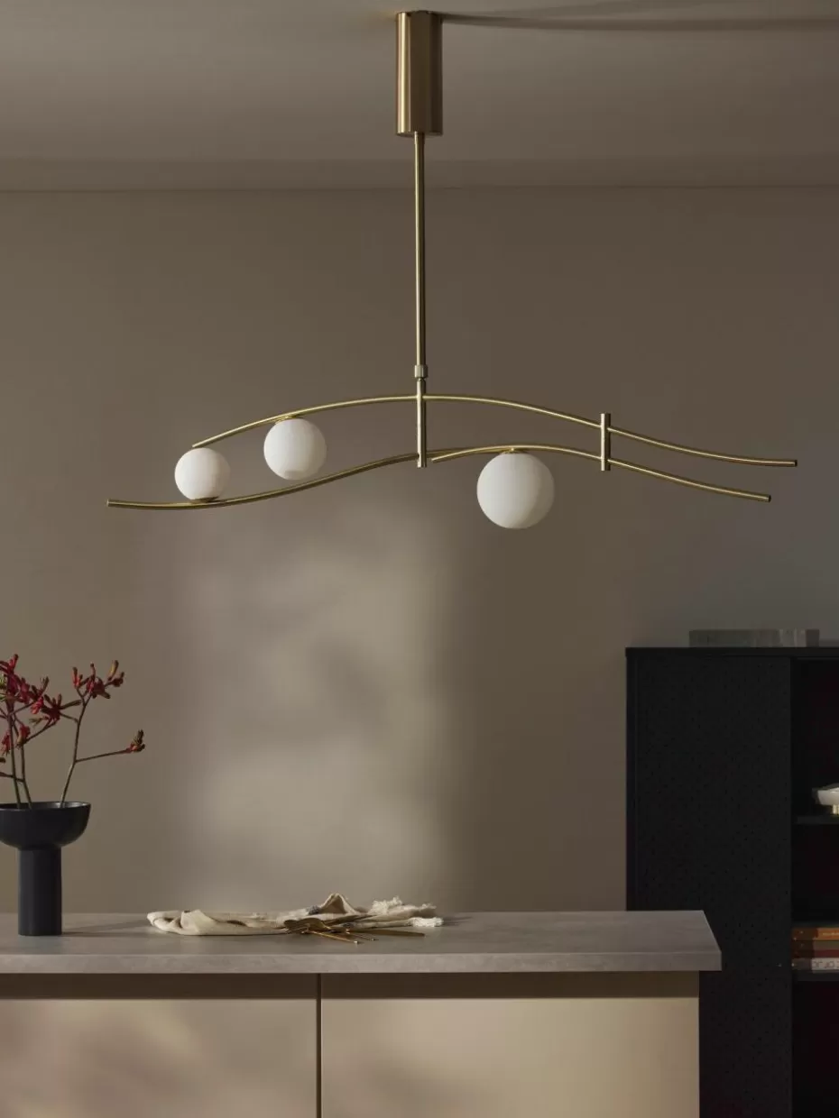 Pendelleuchten-Westwing Collection Große Pendelleuchte Nebo Goldfarben