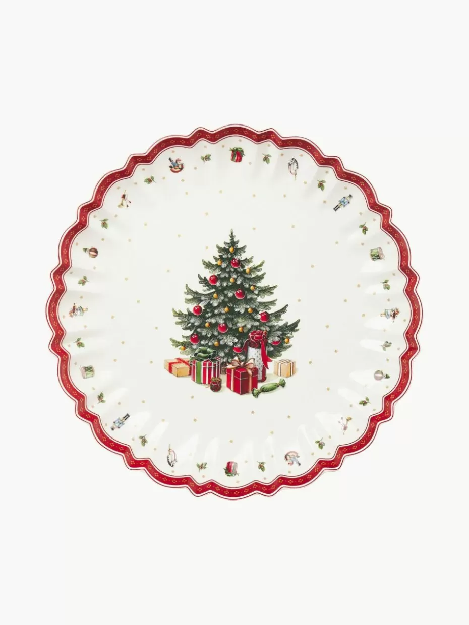 Weihnachtsgeschirr | Servierplatten & Schüsseln-Villeroy & Boch Große Porzellan-Servierschale Toy's Delight, Ø 44 cm