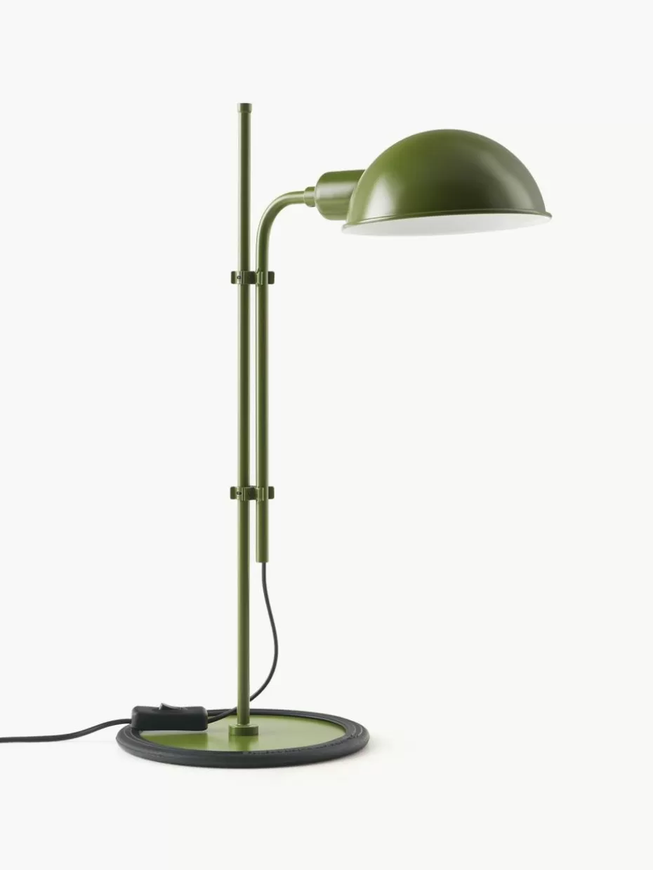 Schreibtischlampen-Marset Große Schreibtischlampe Funiculí mit verstellbarem Lampenschirm Dunkelgrün, glänzend