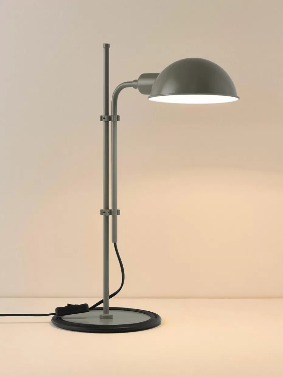 Schreibtischlampen-Marset Große Schreibtischlampe Funiculí mit verstellbarem Lampenschirm Greige, glänzend