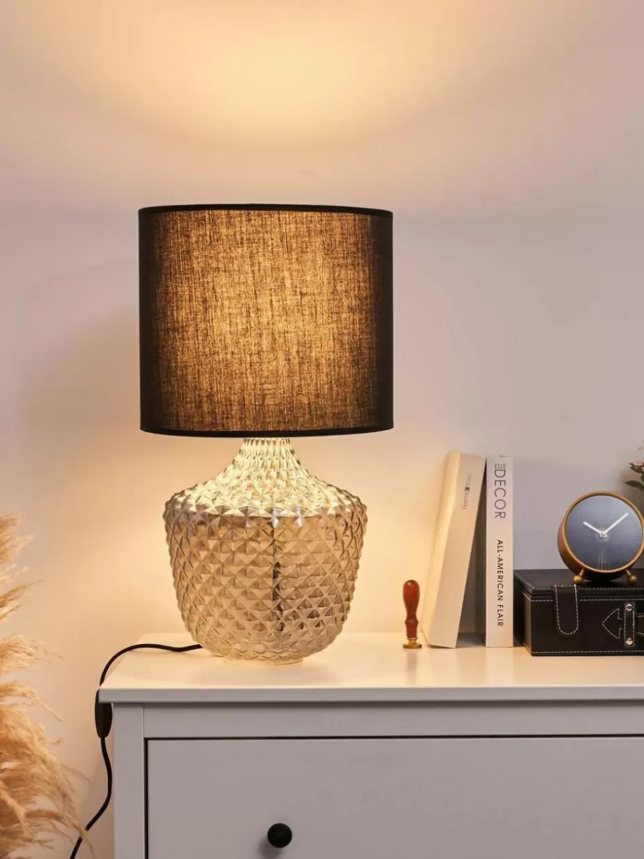 Nachttischlampen-Westwing Große Tischlampe Brilliant Jewel aus Glas