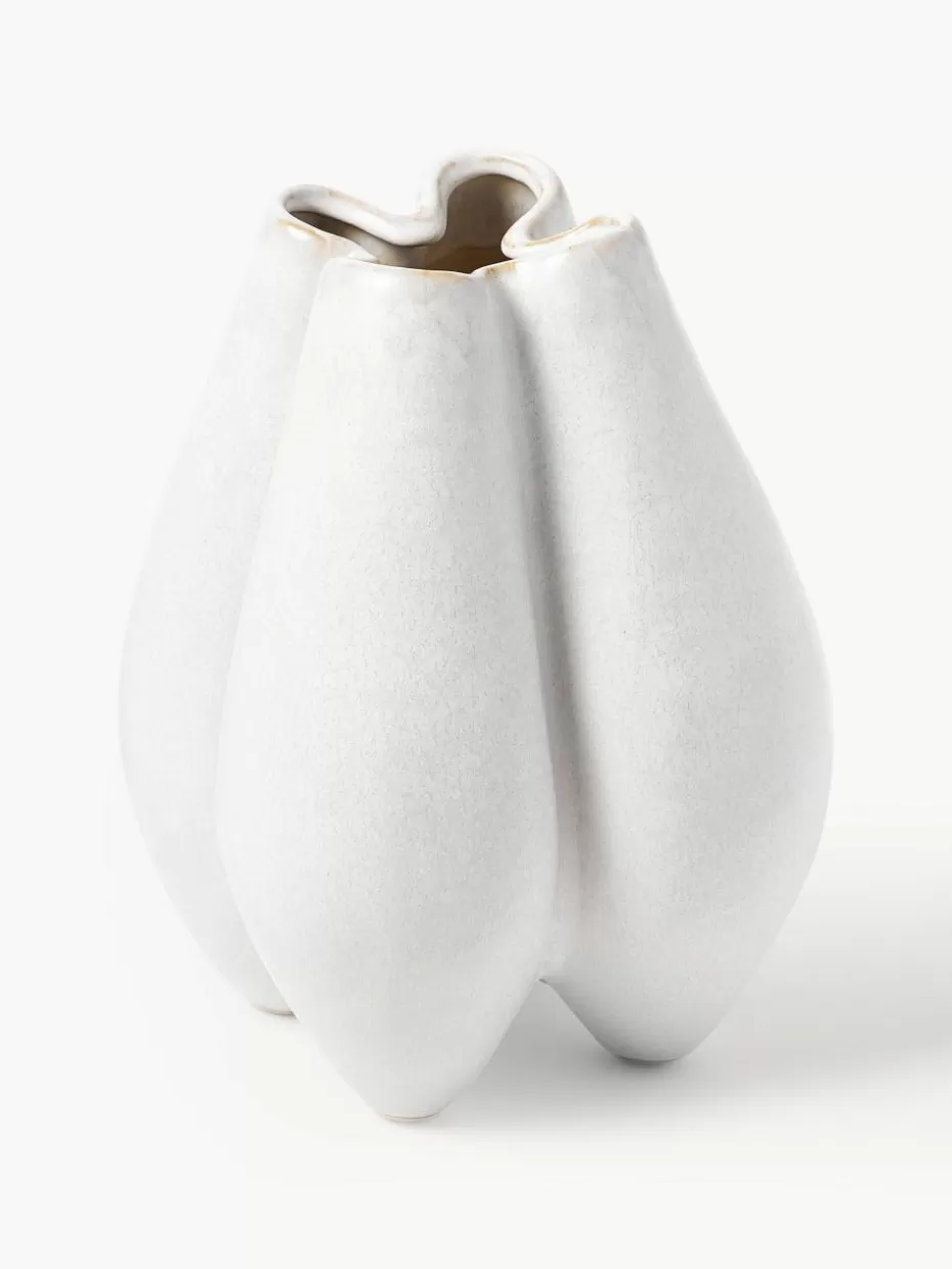 Vasen-Westwing Collection Große Vase Frida aus Steingut, H 31 cm