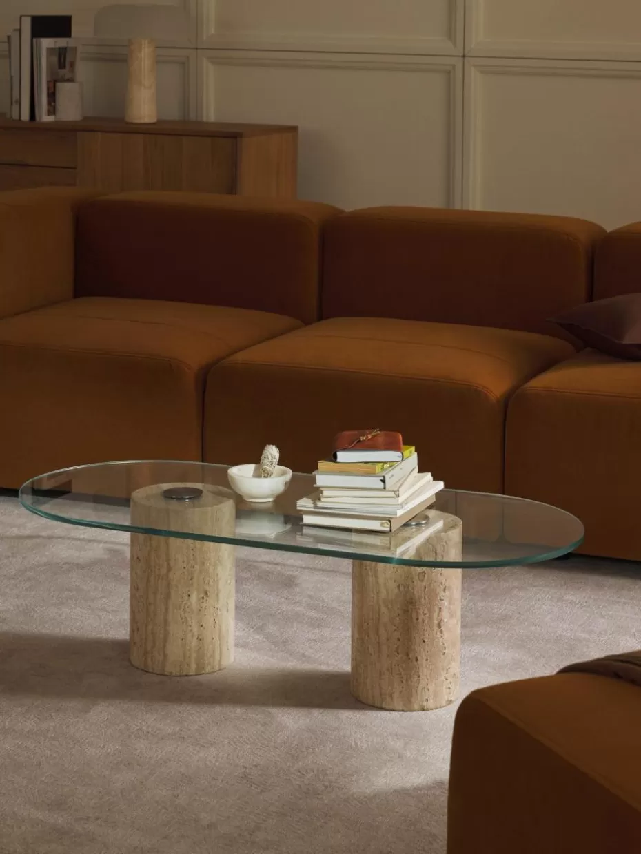 Couchtische-Westwing Collection Großer ovaler Couchtisch Jonah