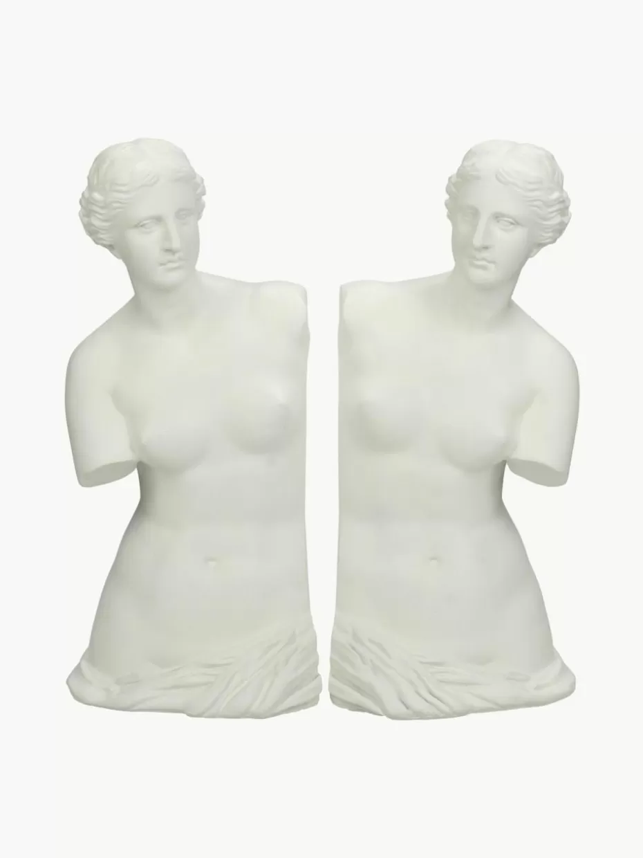 Buchstützen-Westwing Handbemalte Buchstützen Venus, 2 Stück
