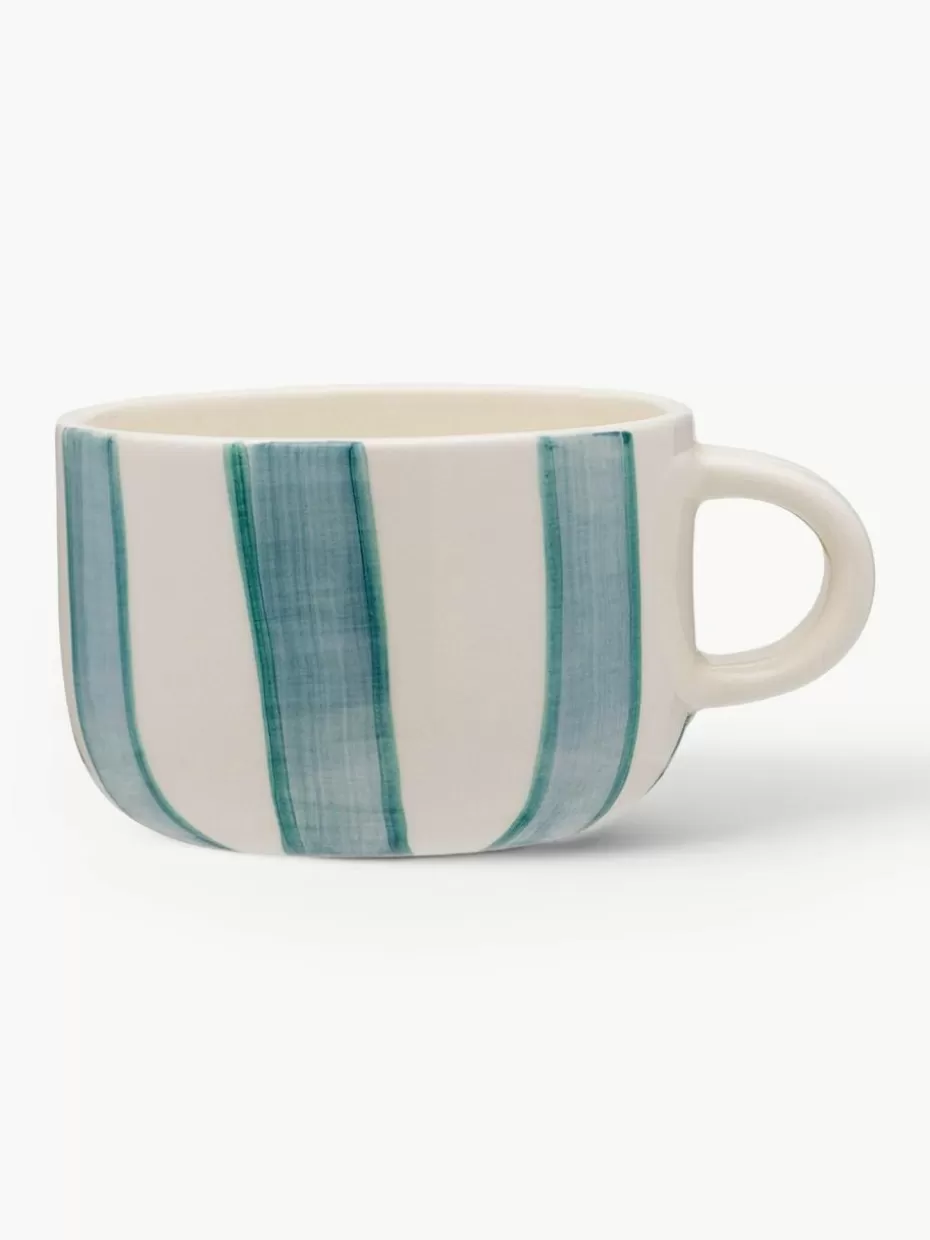 Tassen-Anna + Nina Handbemalte Tasse Powder Striped