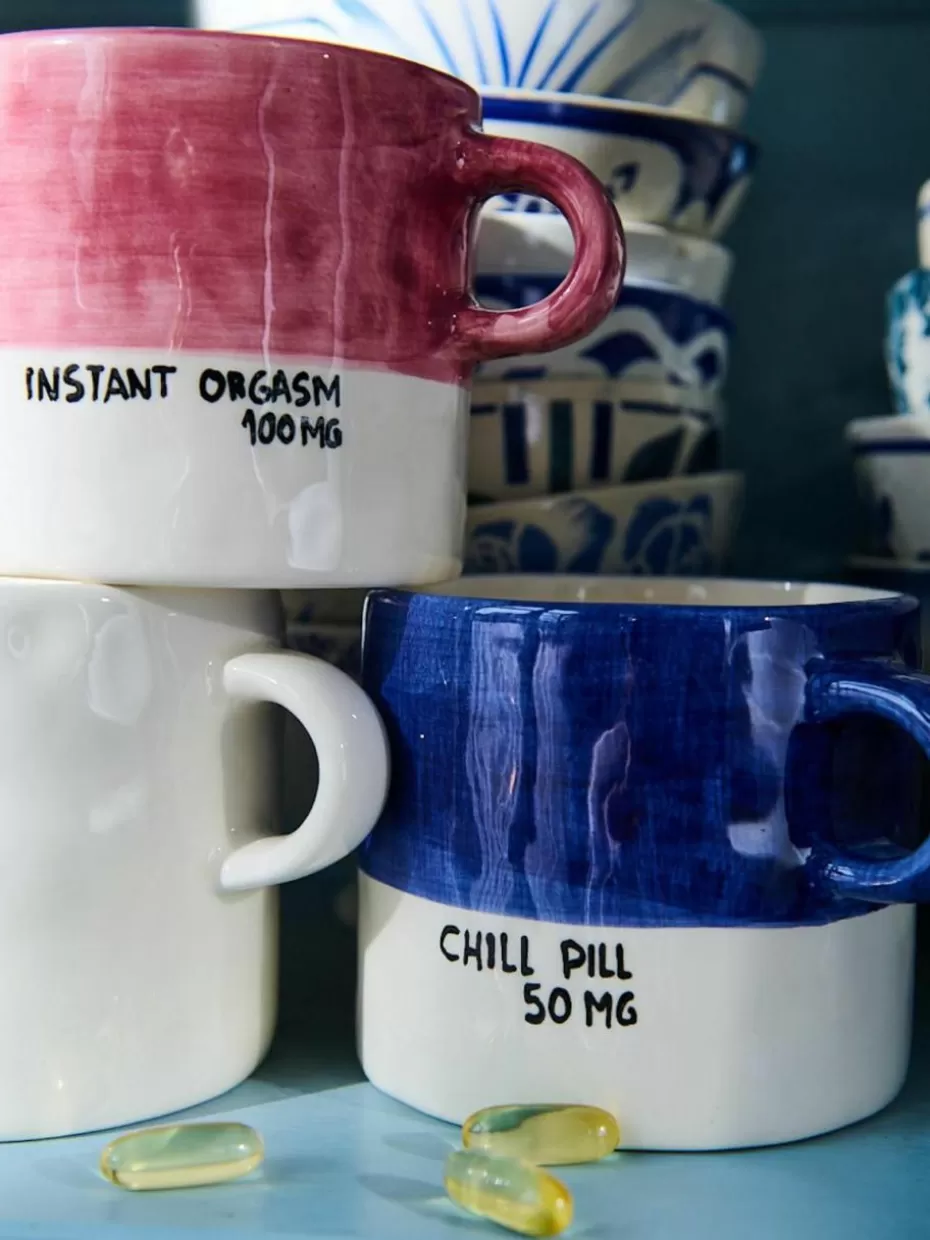 Tassen-Anna + Nina Handbemalte XL Tasse Chill Pill