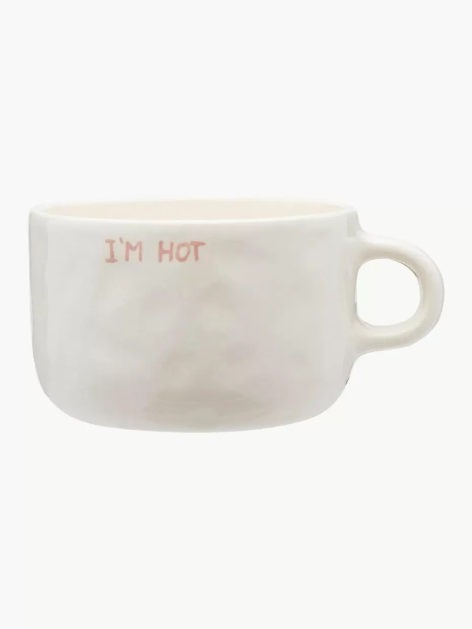 Weihnachtsgeschirr | Glow-Up-Anna + Nina Handbemalte XL Tasse I'm Hot