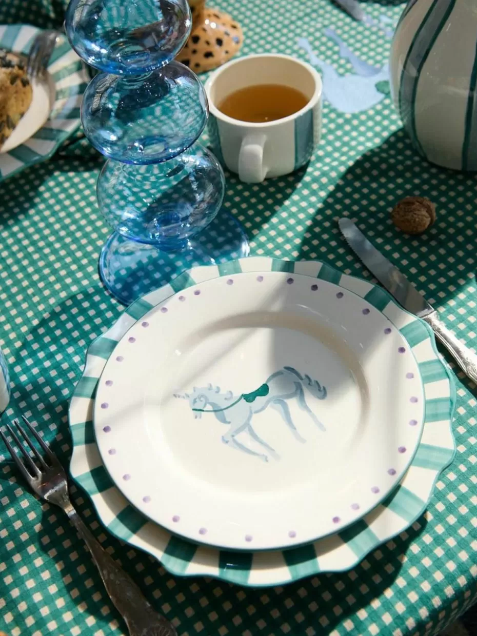 Teller-Anna + Nina Handbemalter Frühstücksteller Pegasus
