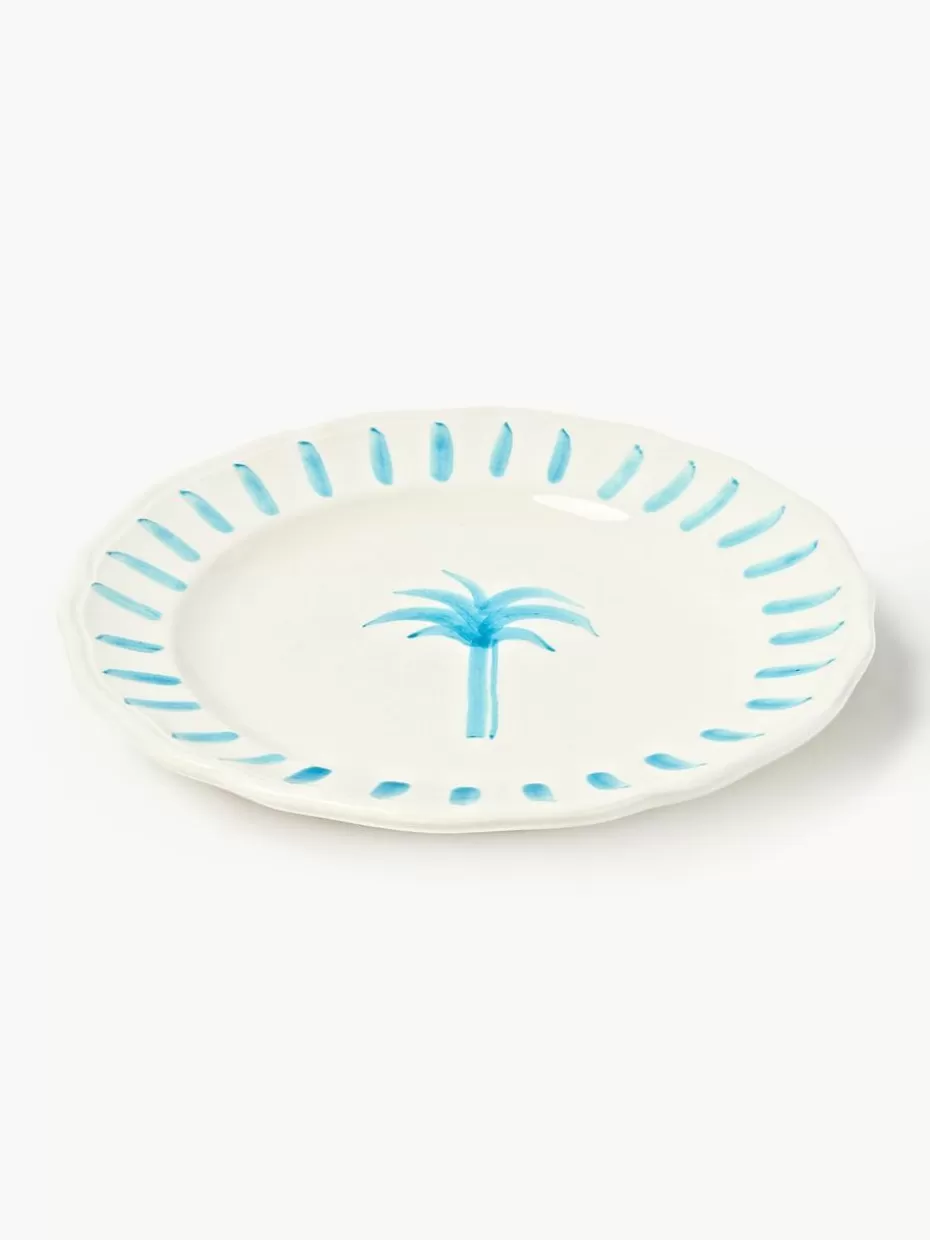 Teller-Les Ottomans Handbemalter Frühstücksteller The Palms