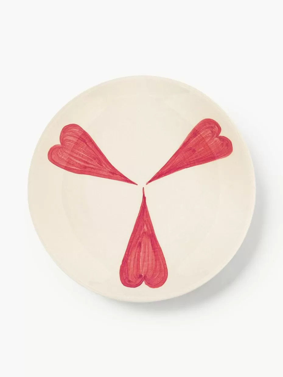 Weihnachtsgeschirr | Teller-Anna + Nina Handbemalter Kuchenteller Classic Love