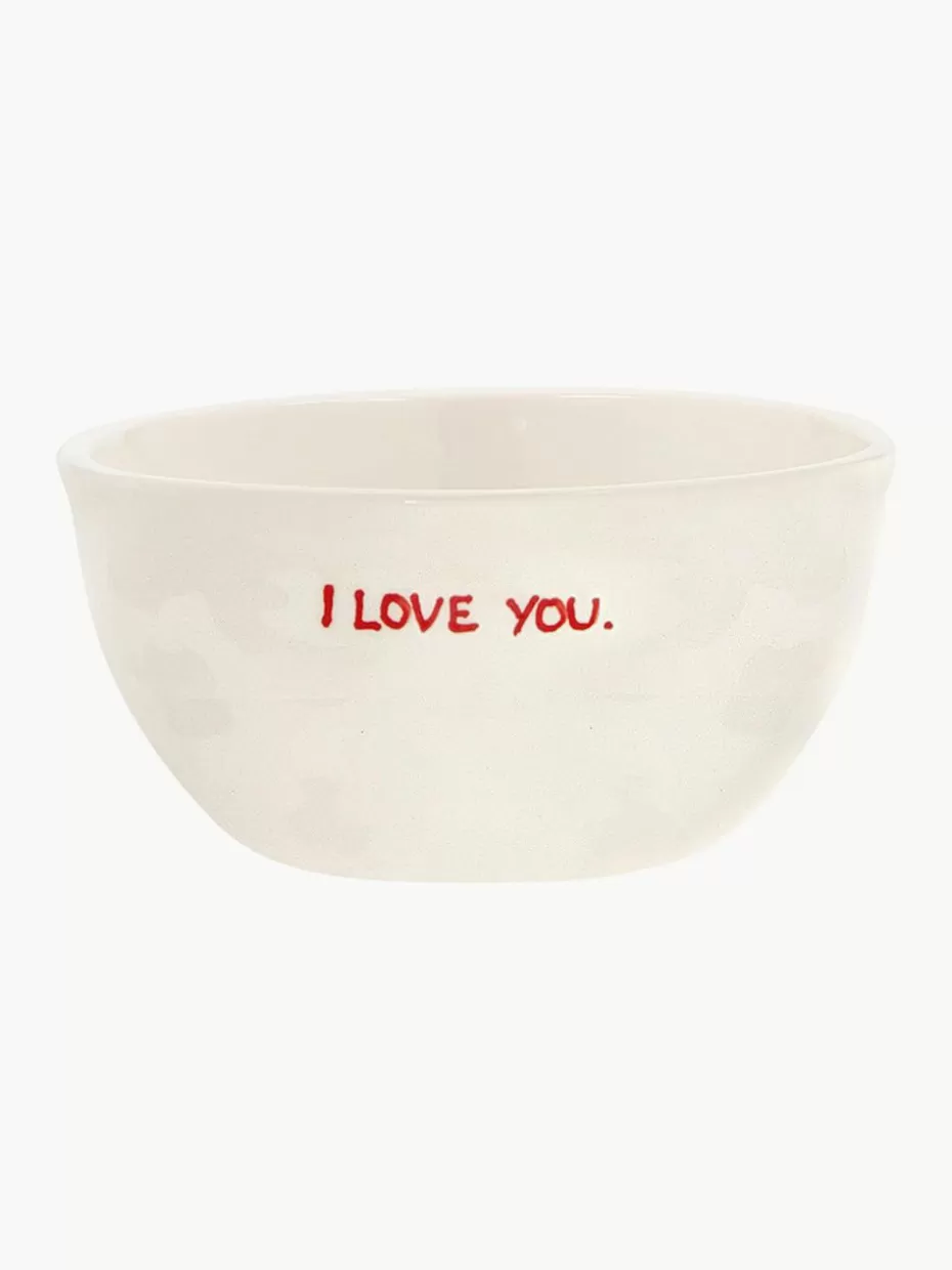 Schalen & Bowls-Anna + Nina Handbemaltes Schälchen I Love You