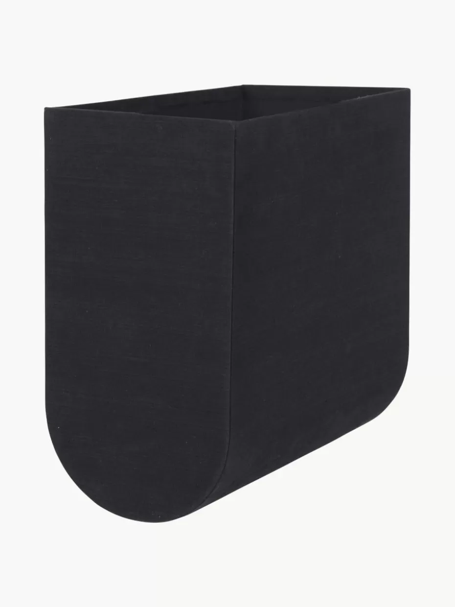 Boxen-Kristina Dam Handgefertigte Aufbewahrungsbox Curved, B 20 cm Schwarz