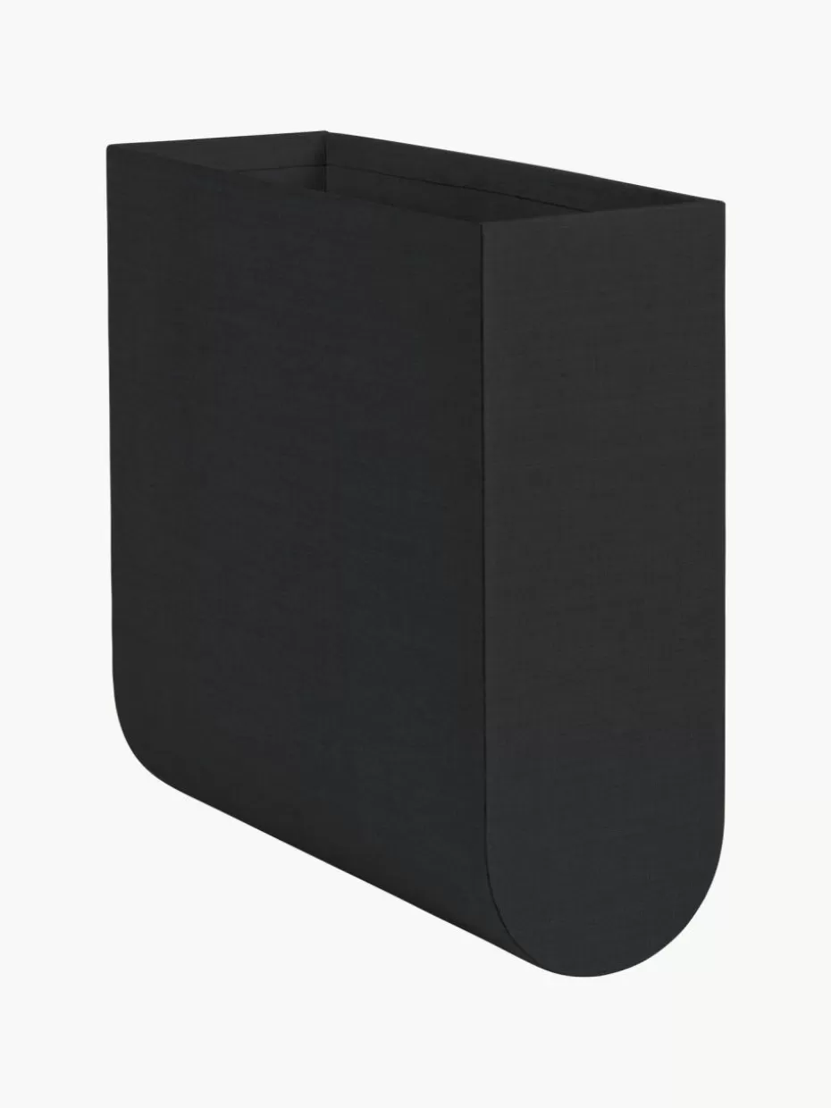 Boxen-Kristina Dam Handgefertigte Aufbewahrungsbox Curved, B 12 cm Schwarz