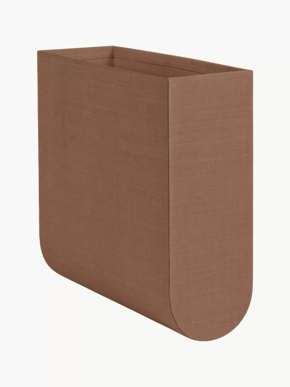 Boxen-Kristina Dam Handgefertigte Aufbewahrungsbox Curved, B 12 cm Braun