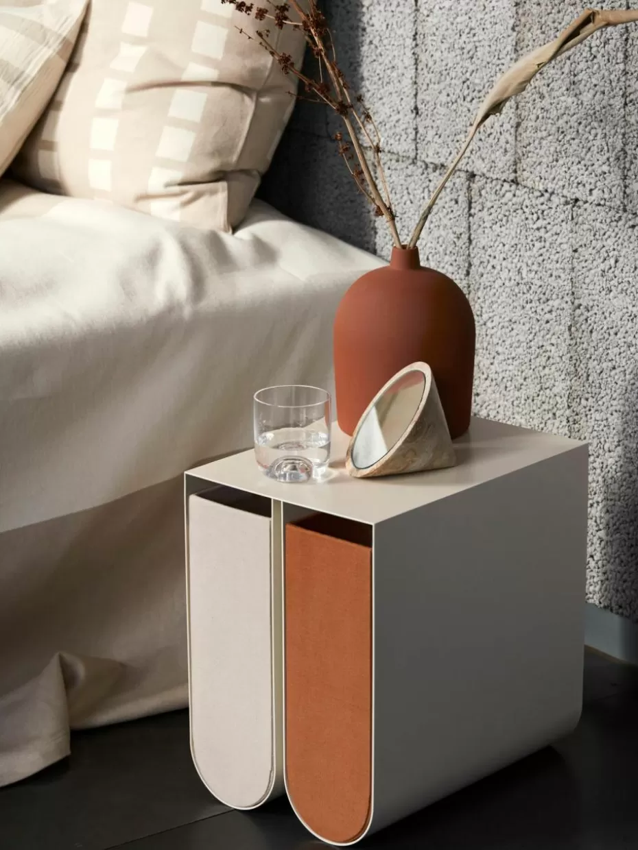 Boxen-Kristina Dam Handgefertigte Aufbewahrungsbox Curved, B 12 cm Braun