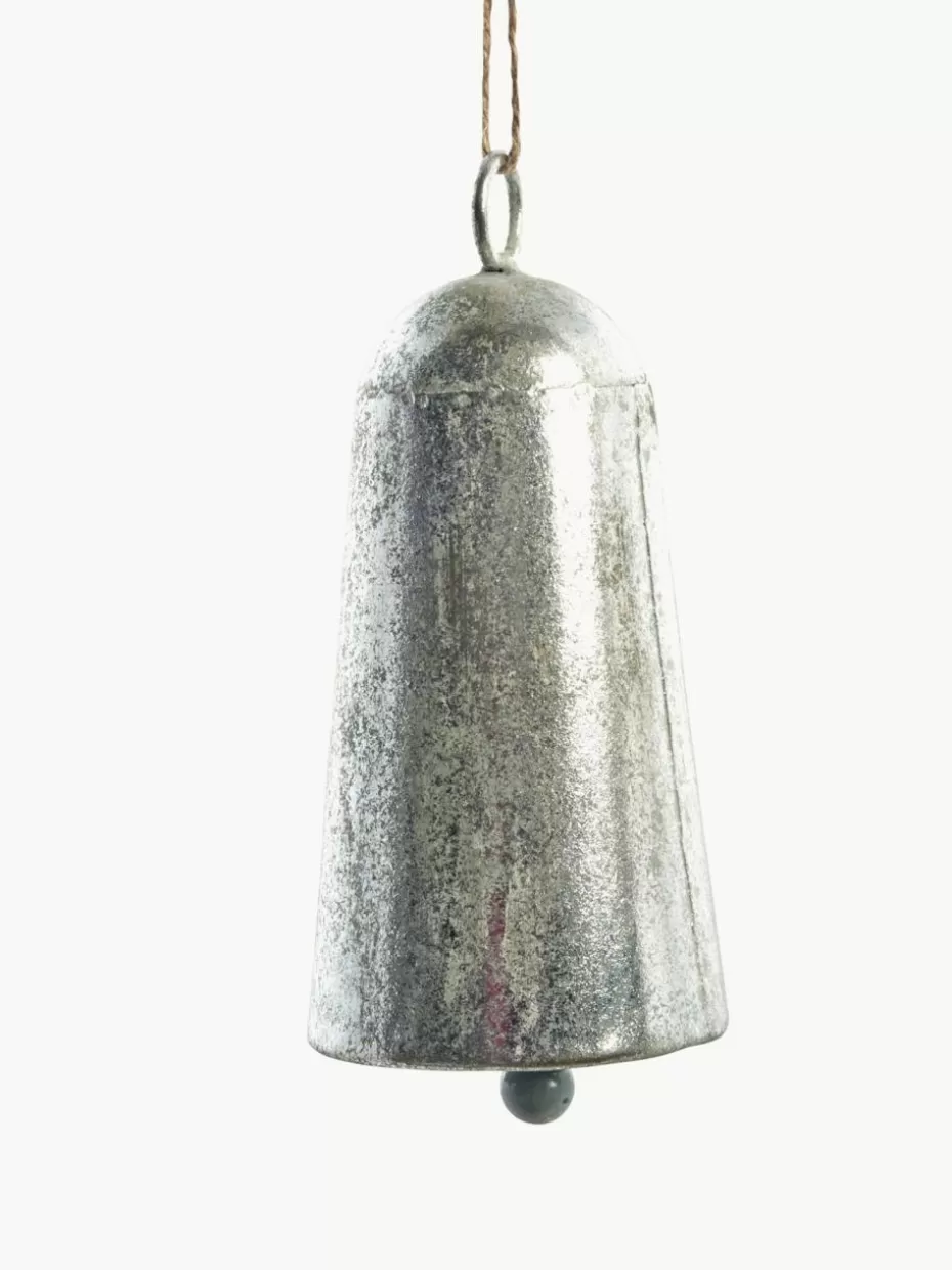 Weihnachtskugeln & Baumanhänger | Nordic Celebrations-Lene Bjerre Handgefertigte Baumanhänger Missia, 6 Stück, H 14 cm Silberfarben