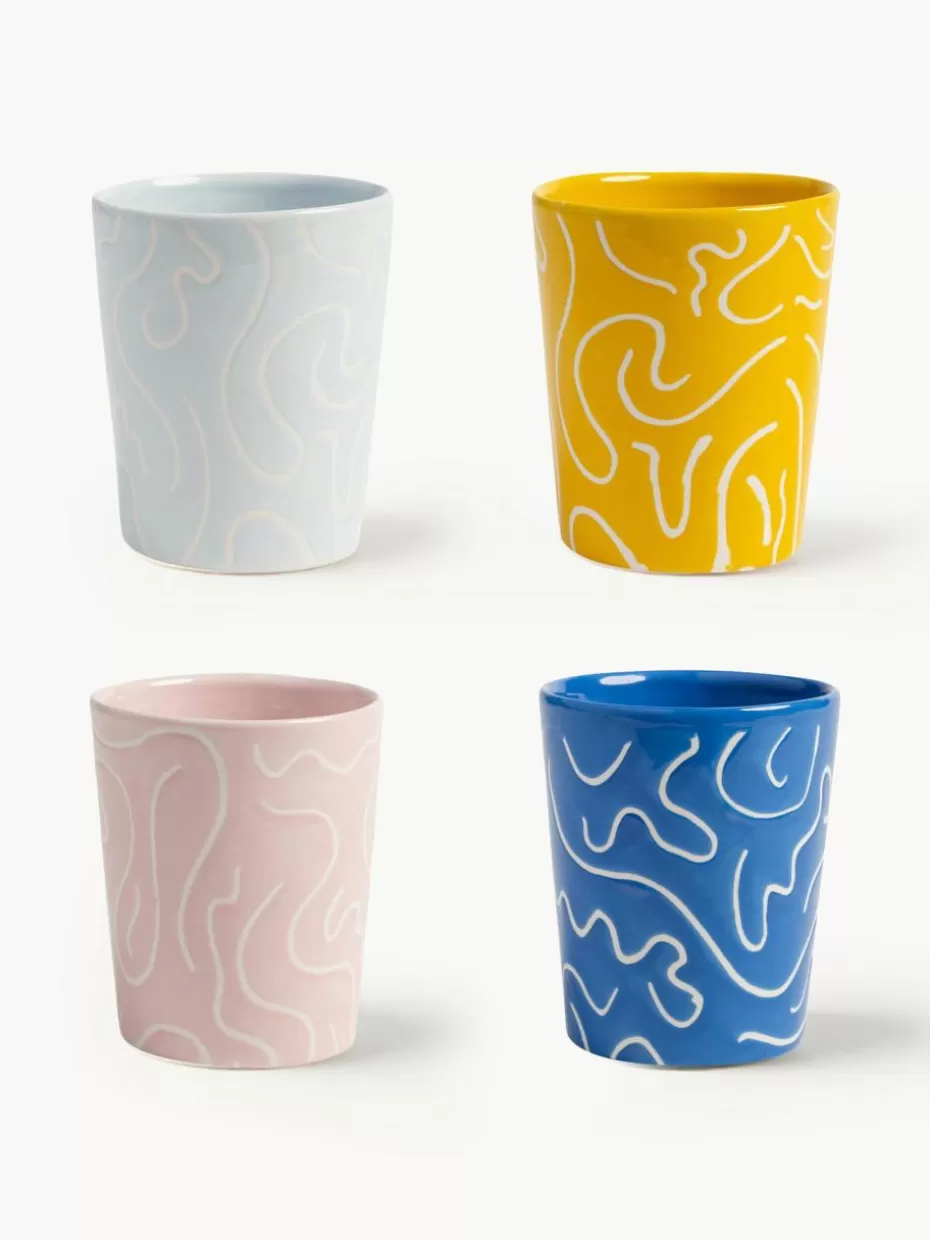Tassen-&k amsterdam Handgefertigte Becher Soba, 4er-Set